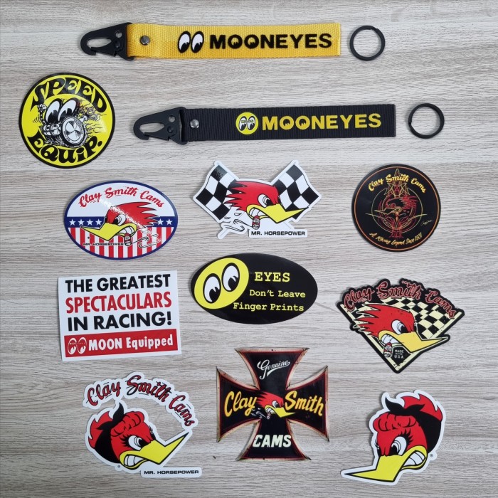 ムーンアイズ MOONEYES Sticker ステッカー アイボール8ピース EYEBALL 8 EYES Sheet DM001A  【オンラインショップ】