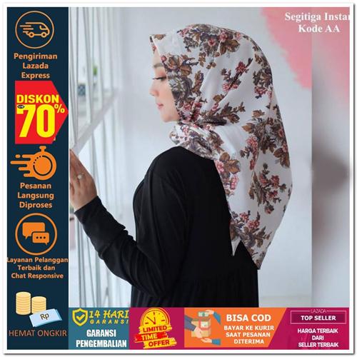 Sneakers World JILBAB SEGITIGA INSTAN MOTIF MONALISA KODE AA Hijab Jilbab Segi Empat Square Pashmina Kerudung Khimar Pesta Kondangan Nikahan Simple Pet Instan Instant Bergo Kekinian Trendy