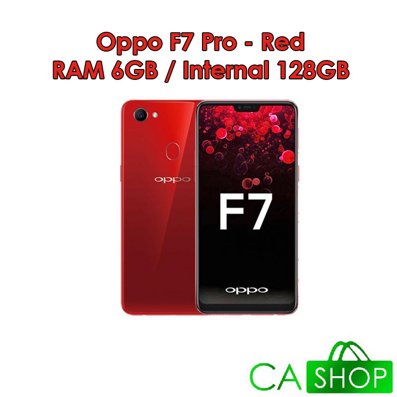 Oppo F7 Pro - RAM 6GB ROM 128GB (6/128) - Black / Red - Baru NEW - Resmi