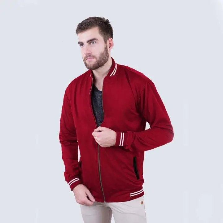 jaket varsity zipper