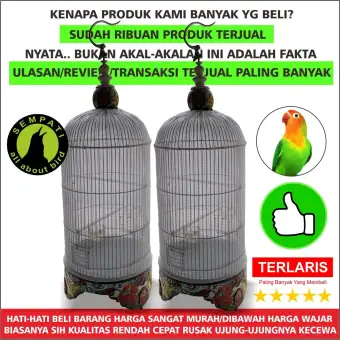 Kerodong Krodong Sangkar Kandang Burung Lovebird Transparan Merek