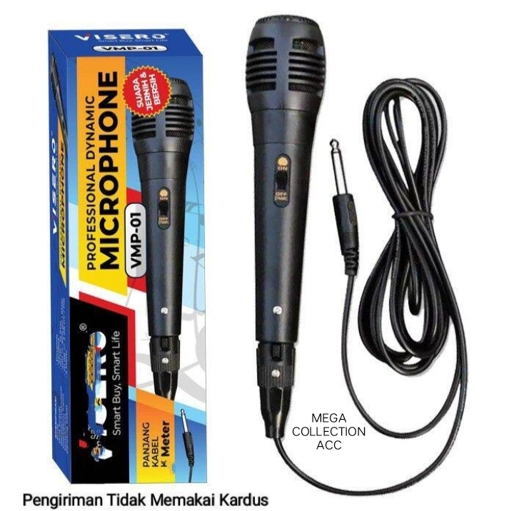 Microphone Karaoke Speaker 6.35mm Mic Karaoke Colokan Besar Microphone