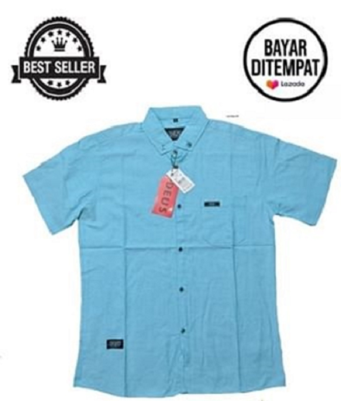 Kemeja Pria bahan Katun (lengan Pendek 