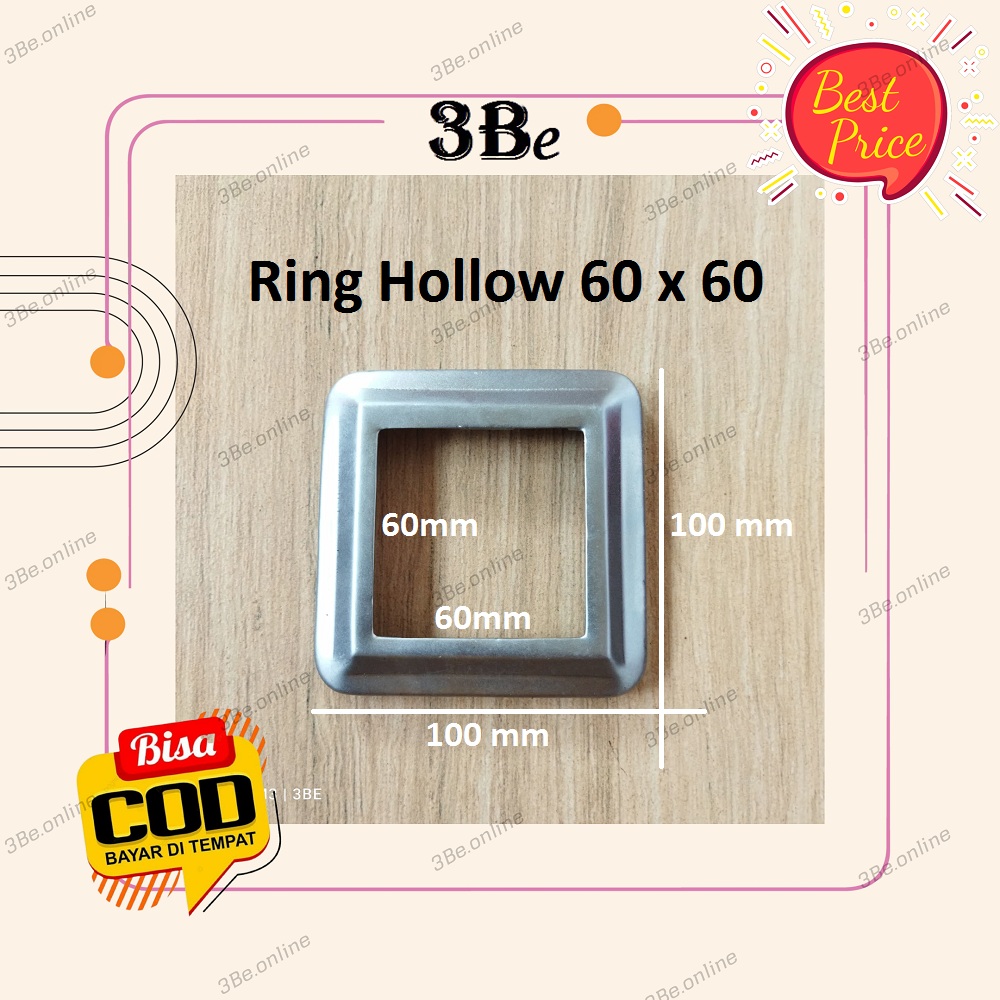Ring hollow 60x60 tapak holow minimalis 6x6 aksesoris ornamen pintu