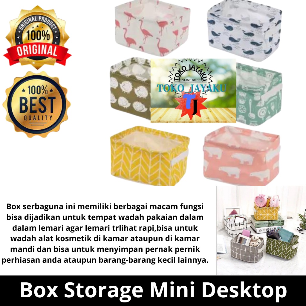 TJ Box Store Mini Dekstop Perlengkapan Rumah Box Tempat Penyimpanan ...
