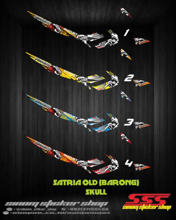 Striping Variasi Satria Fu Barong Skull Lazada Indonesia