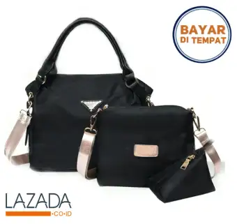 BIG SALE Hafiza store Tas Wanita 3in1 / Totebag /Tas murah /Tas Selempang/