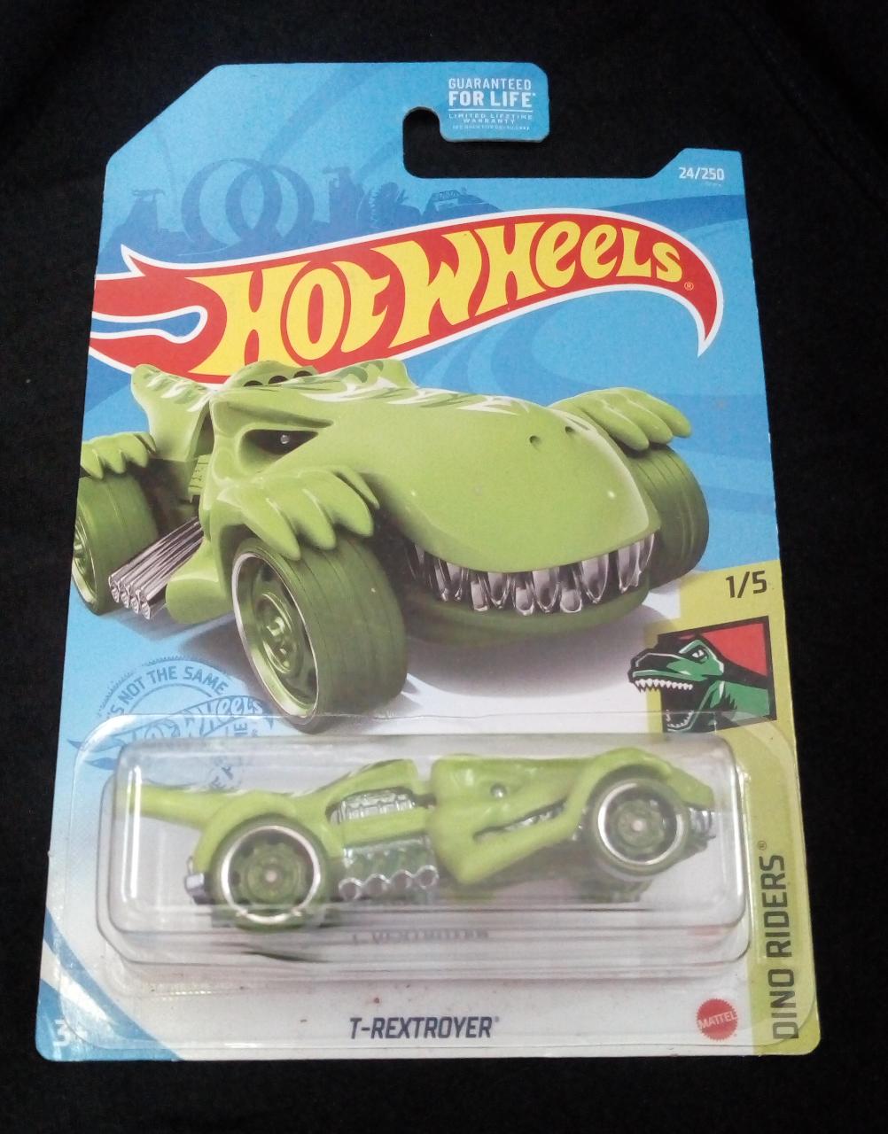 Hot Wheels T Rextroyer, [Green] 24/250 Dino Riders 1/5