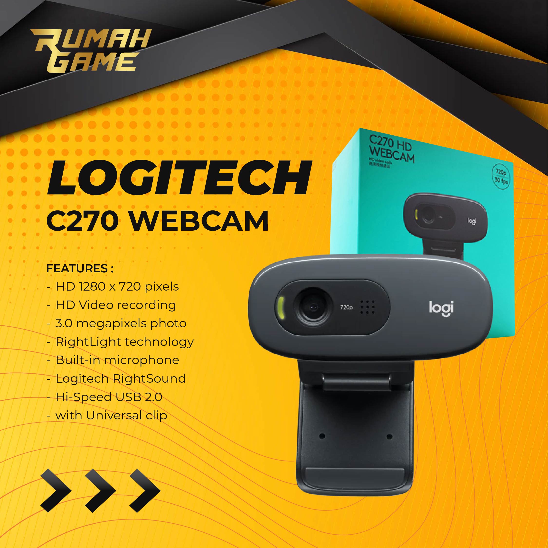 Logitech Webcam C270 Webcam For Pc Hd Webcam Software Logitech