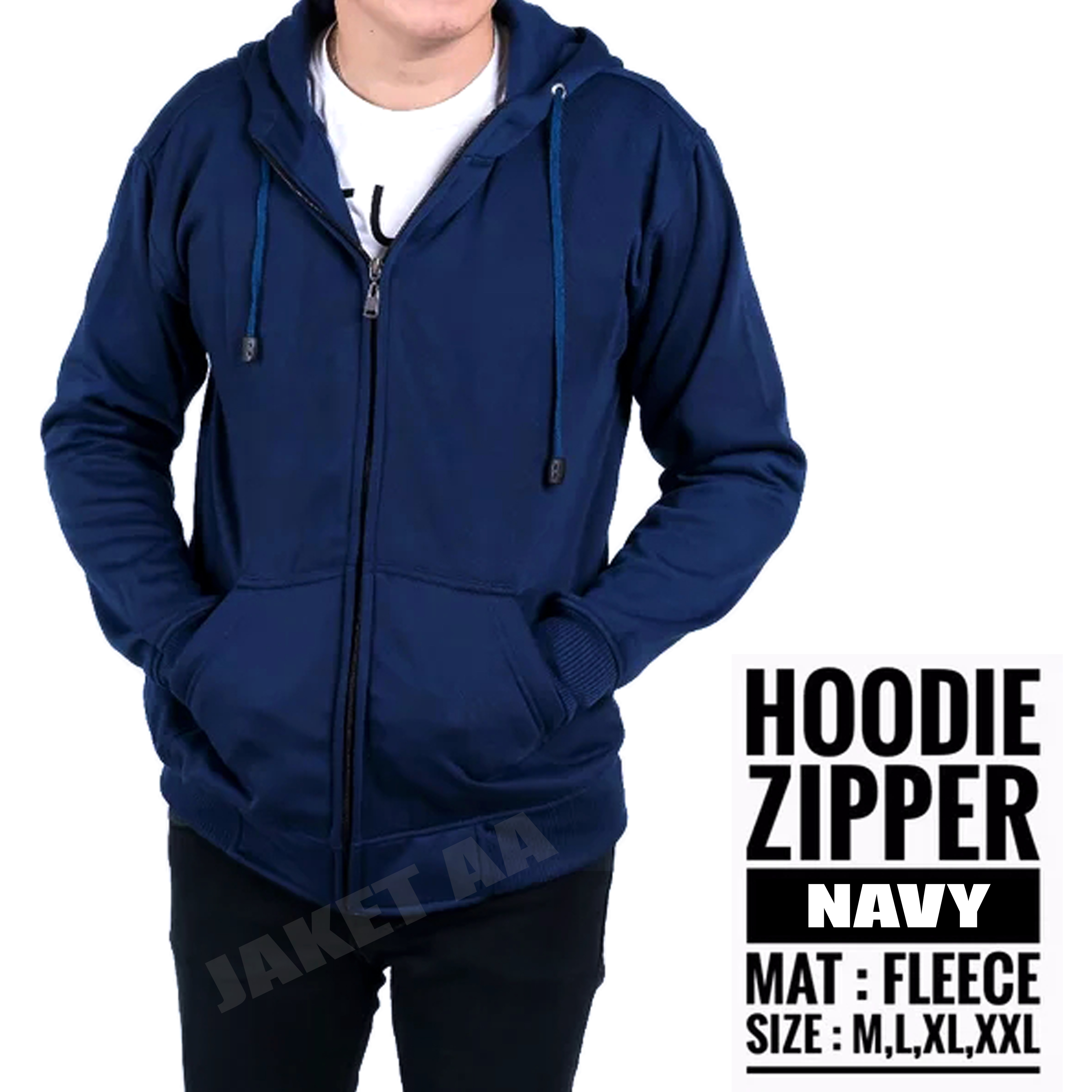 COD JAKET HOODIE ZIPPER POLOS SWEATER HOODIE ZIPPER POLOS PRIA DAN WANITA NAVY Lazada Indonesia