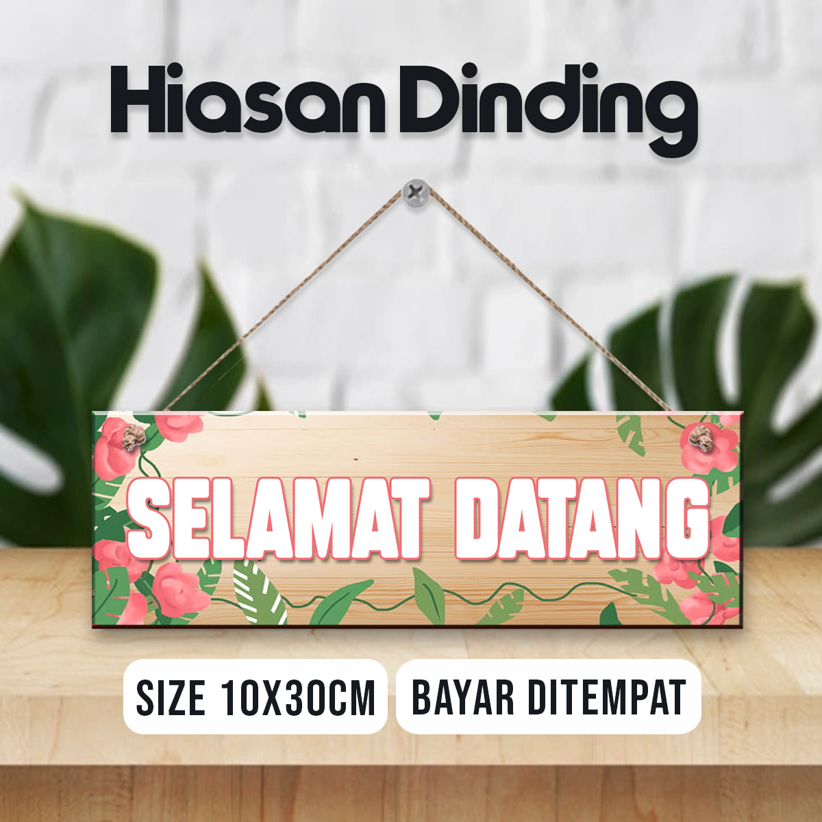 Hiasan Dinding Pintu / Dekorasi Selamat Datang / Walldecor Selamat