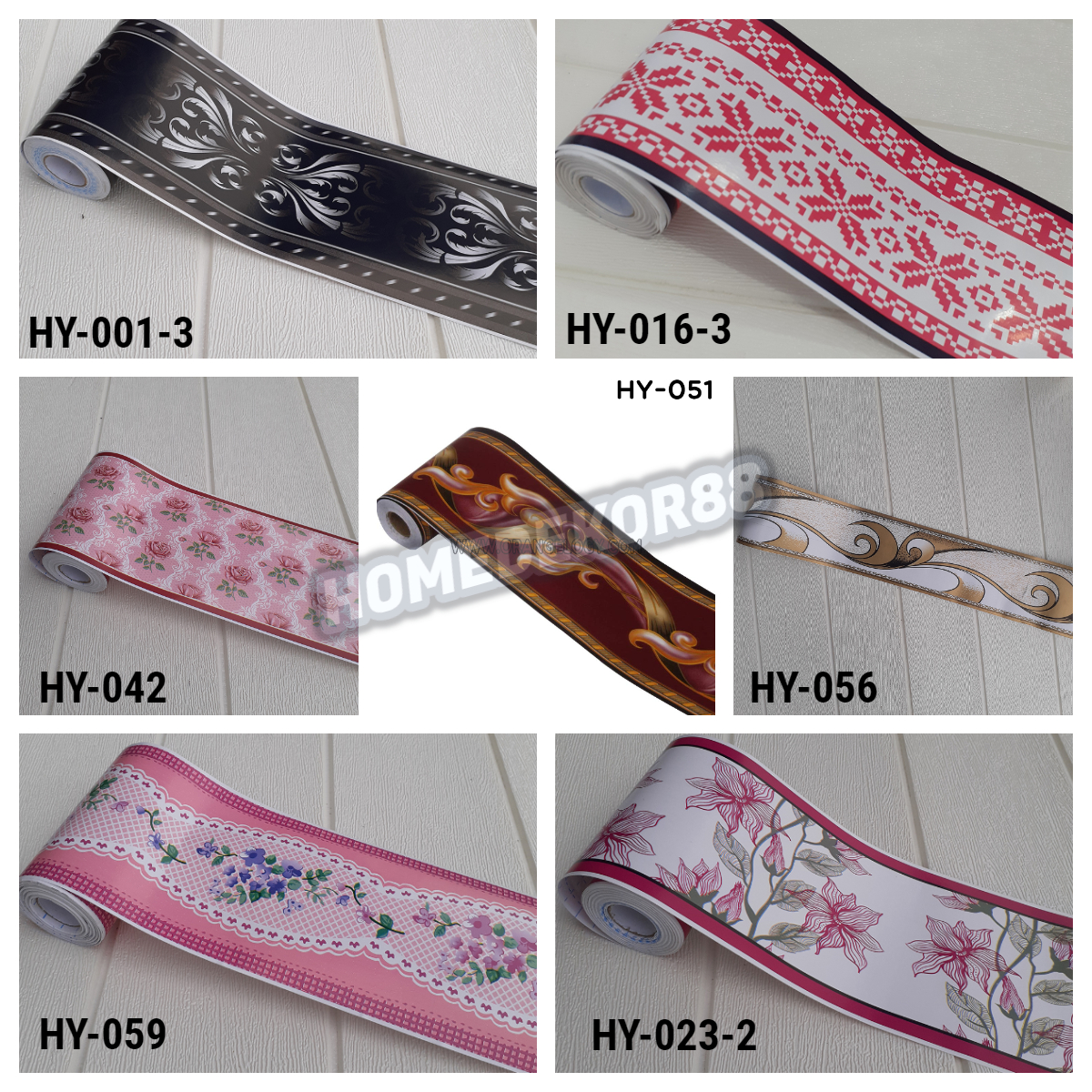 Wallpaper Sticker Border List Tembok Ukuran 10Cm x 10 M Stiker Dinding