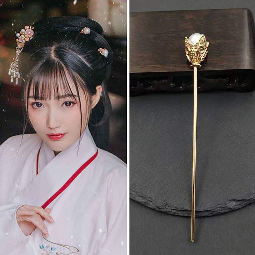 Trâm cài tóc đính ngọc trai YINLMALL-INTL