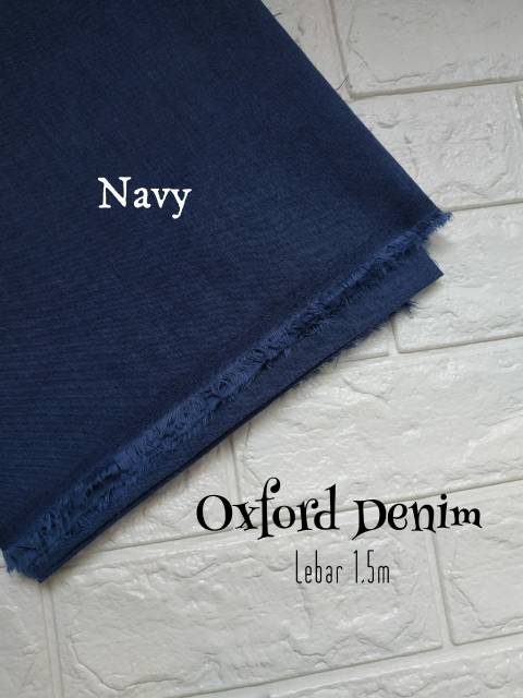 KAIN DENIM OXFORD (harga 0,5meter 