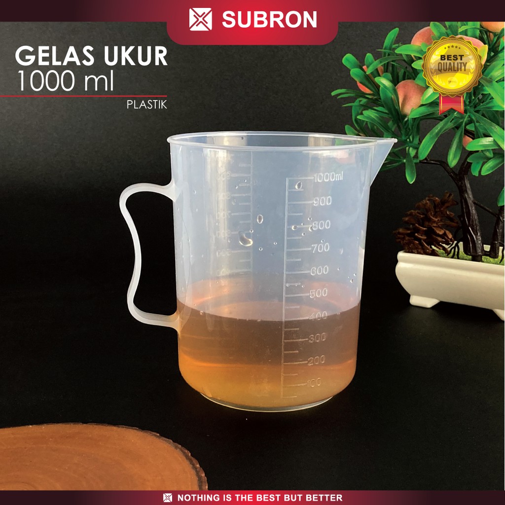 Subron Gelas Ukur 1000 Ml Plastik Garis Takar Ukur 1 Liter Food Grade Lazada Indonesia 8634