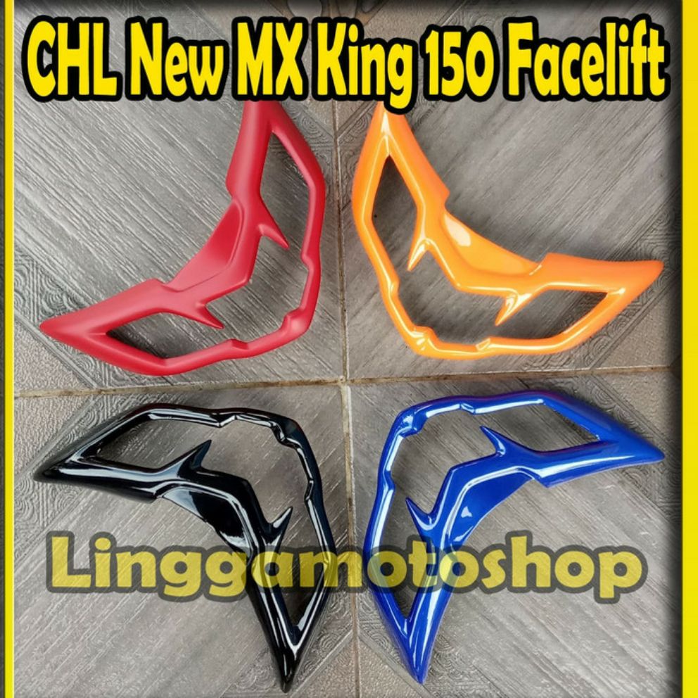 Cover Headlamp New Mx King Facelift Led Lis Lampu Topeng Lazada Indonesia