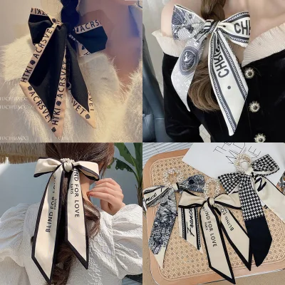 Scraf Leher Kepala Rambut Bahan Silk Immitation Wanita Korean Style / Scraf Leher,Scraf Tas Wanita