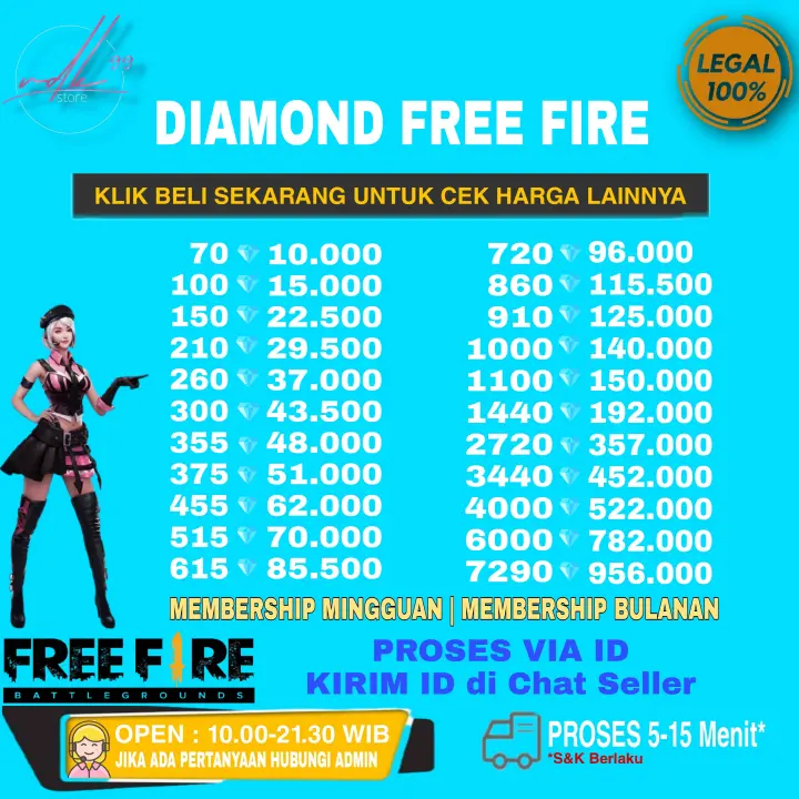 Top Up Diamond Free Fire Dm Ff Dm Free Fire Top Up Ff Garena Free Fire Diamond Free Fire Lazada Indonesia