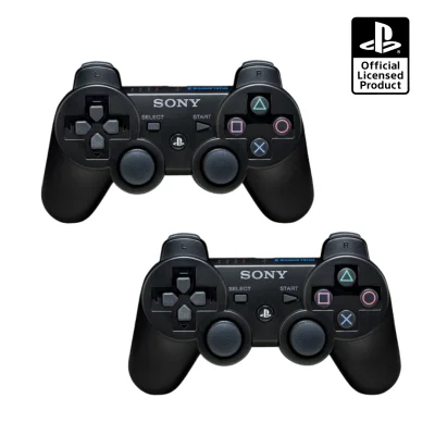 2 Pcs Stick PlayStation 3 Ori Pabrik / Stik PS3 Wireless Controller Hitam