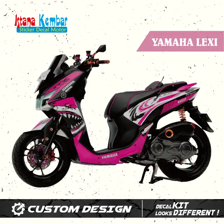 Decal Stiker Motor Yamaha Lexi Costum Full Body Premium Quality Free Desain Lazada Indonesia