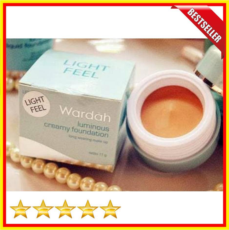 Wardah Luminous Creamy Foundation Light Feel - Produk Foundation, Menghilangkan Flek Hitam Dan Jerawat - BX51308