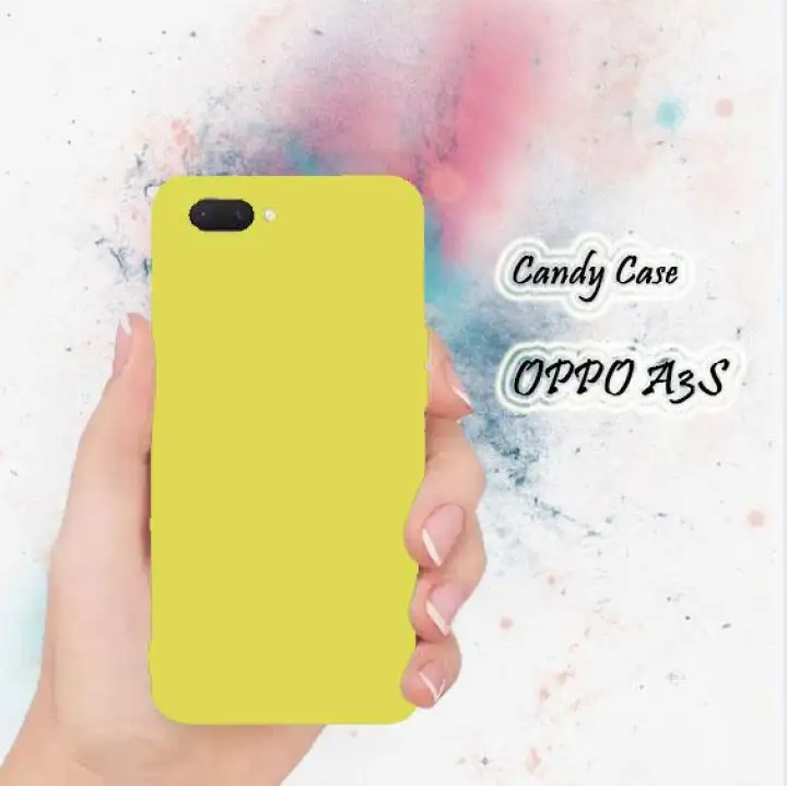 Candy Case Oppo A3s Softcase Warna Polos Oppo A3s Oppo A5 Case Warna Kuning Hitam Biru Pink New Case Lazada Indonesia