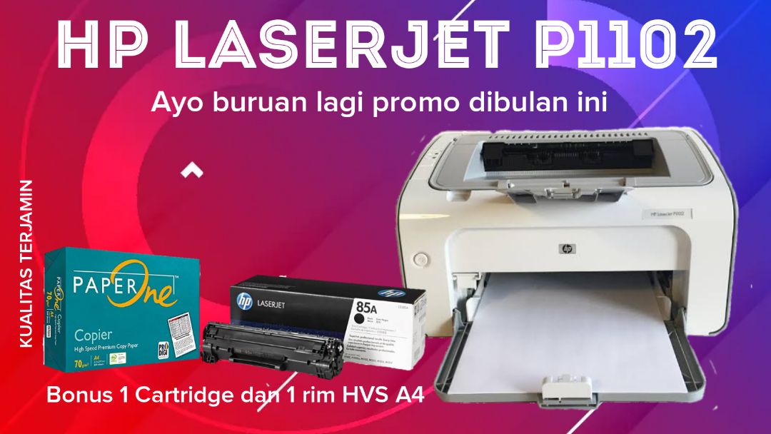 Hp Laserjet P1102 murah bonus cartridge 