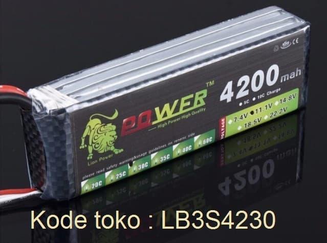 BATERE BATERAI BATTERY LIPO 11.1V 3S 4200MAH 30C PESAWAT DRONE CAR / MAINAN ANAK / HOBBY & MAINAN / TOYS DAN KIDS / MA-B12209 BATERE BATERAI BATTERY LIPO 11.1V 3S 4200MAH 30C PESAWAT DRONE CAR / MAINAN ANAK / HOBBY & MAINAN / TOYS DAN KIDS / MA-B12209