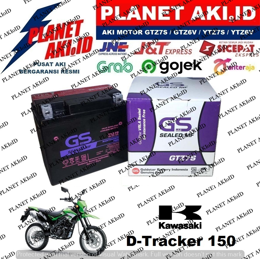 Aki Motor Kawasaki D-Tracker 150 D Tracker D'Tracker GTZ7 GTZ7S GTZ 7S