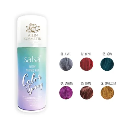 SALSA Instant Mermaid Hair Color Spray 80ml | Cat Rambut Non Permanen