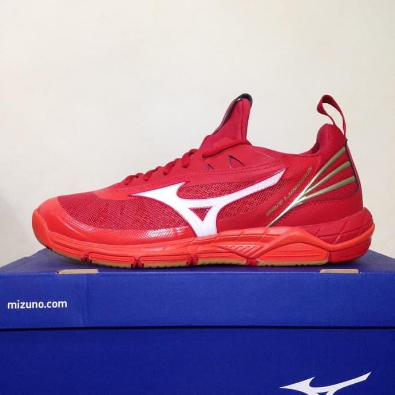 Vua Lừa Bóng Sepatu Cú Vô Lê Mizuno_Wave Dạ Quang Đỏ Trung Quốc V1GA182002 Ban Đầu Bnib