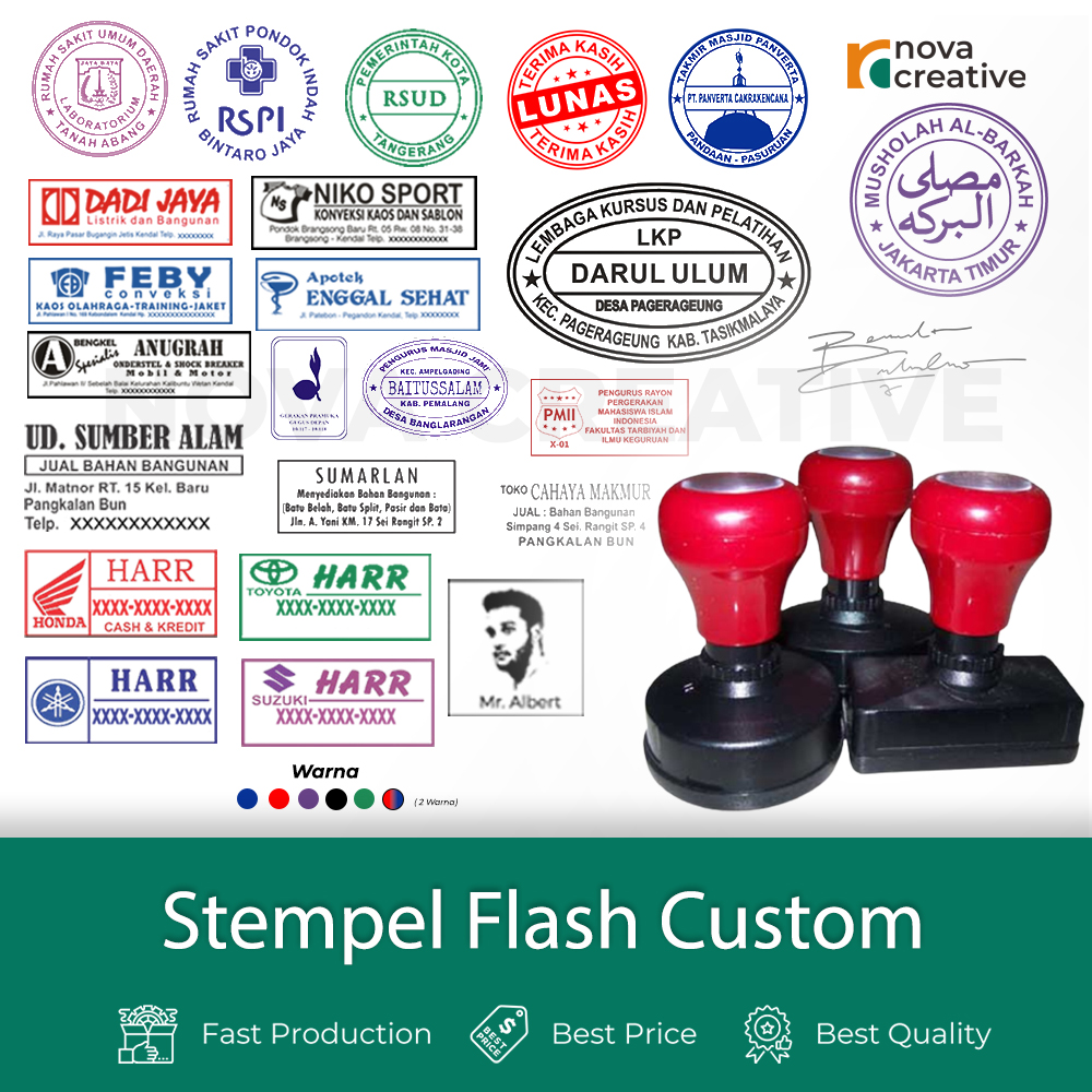 Stempel Custom Stempel Logo Stempel Lunas Stempel Nama Stempel Tanda