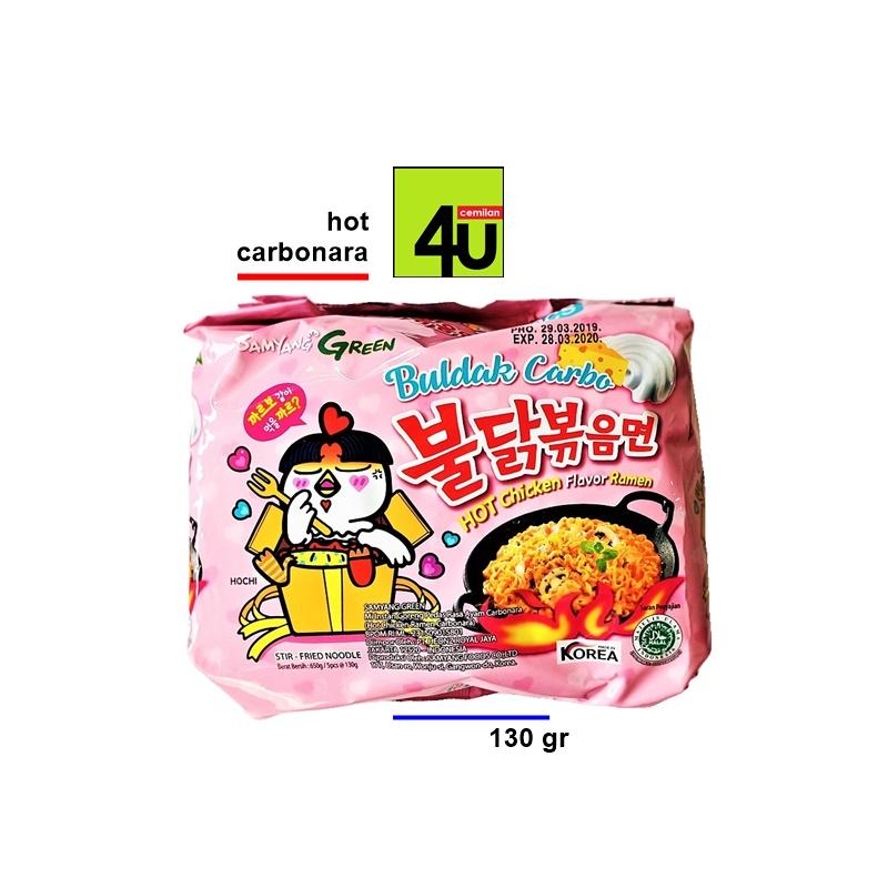 Samyang GREEN - Hot Chicken CARBONARA Ramen - 3 bks HALAL