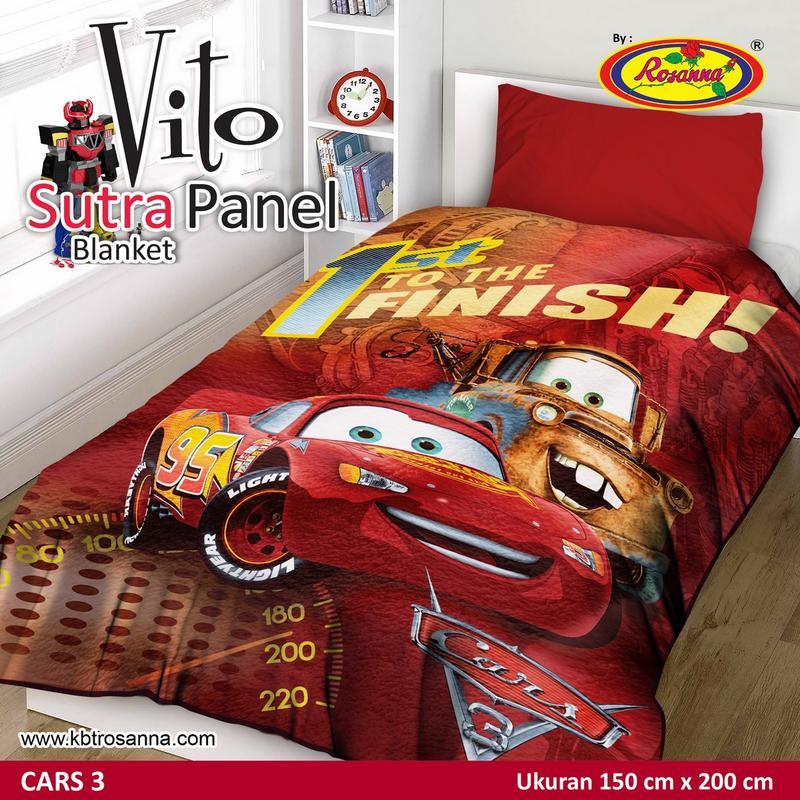 Selimut Vito Sutra Panel 150x200 Cars 3