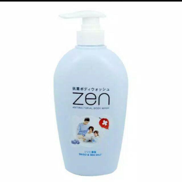 CS ZEN Body Wash Shiso & Sea Salt Bottle Pump 500ML - Blue