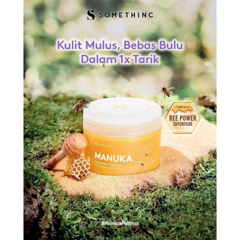 SOMETHINC Manuka Sugar Wax Home Kit Waxing Hair Removal 200gr