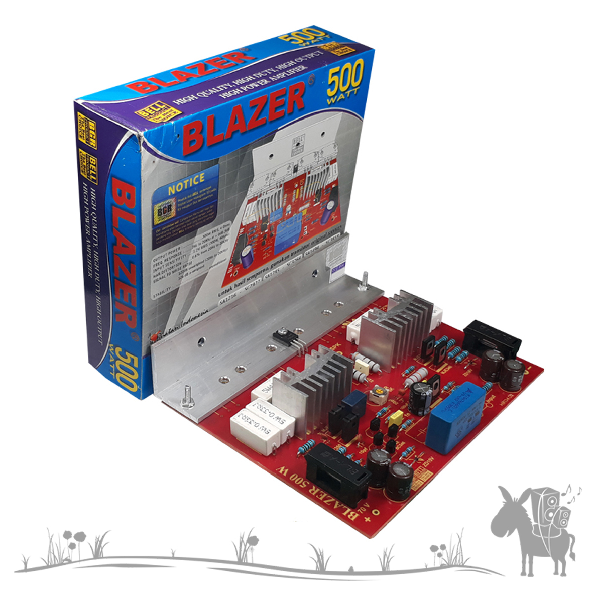 KIT AMPLIFIER BLAZER 500W TANPA TR SANKEN MONO 500W - TR POWER