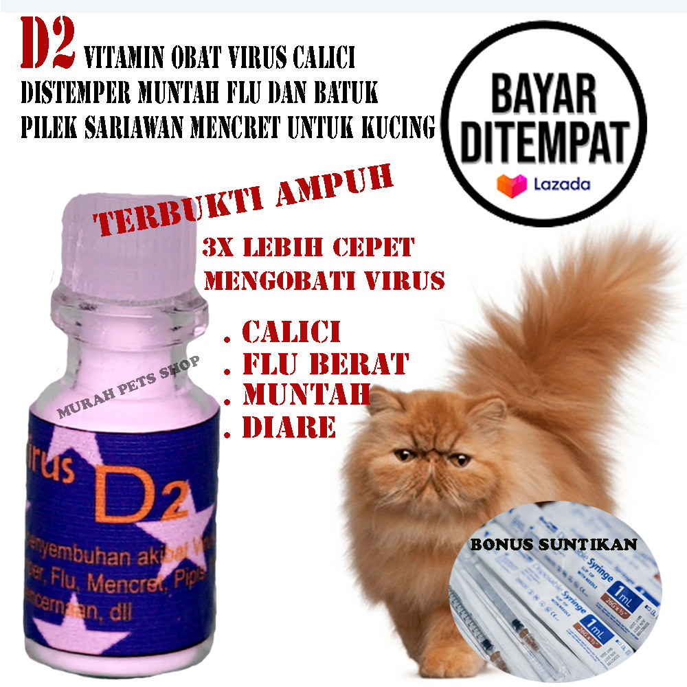 d2 vitamin obat virus calici distemper muntah flu dan batuk pilek