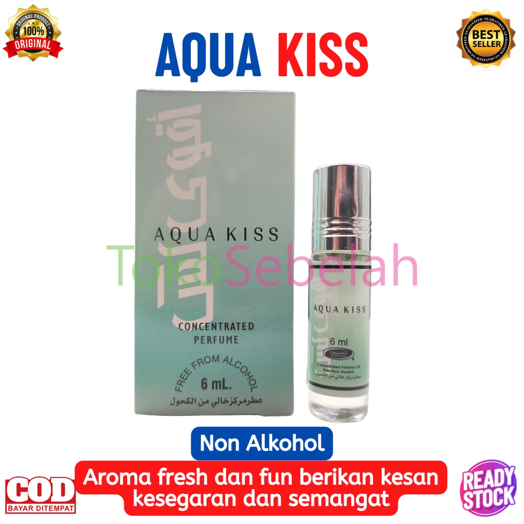 Parfum AQUA KISS 6ml DOBHA Original Roll On Non Alkohol Minyak