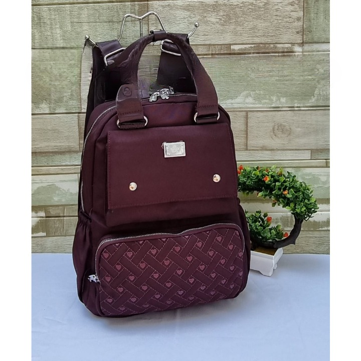 Tas chibao 122800 tas laptop wanita ransel dan jinjing tas ransel 2in1