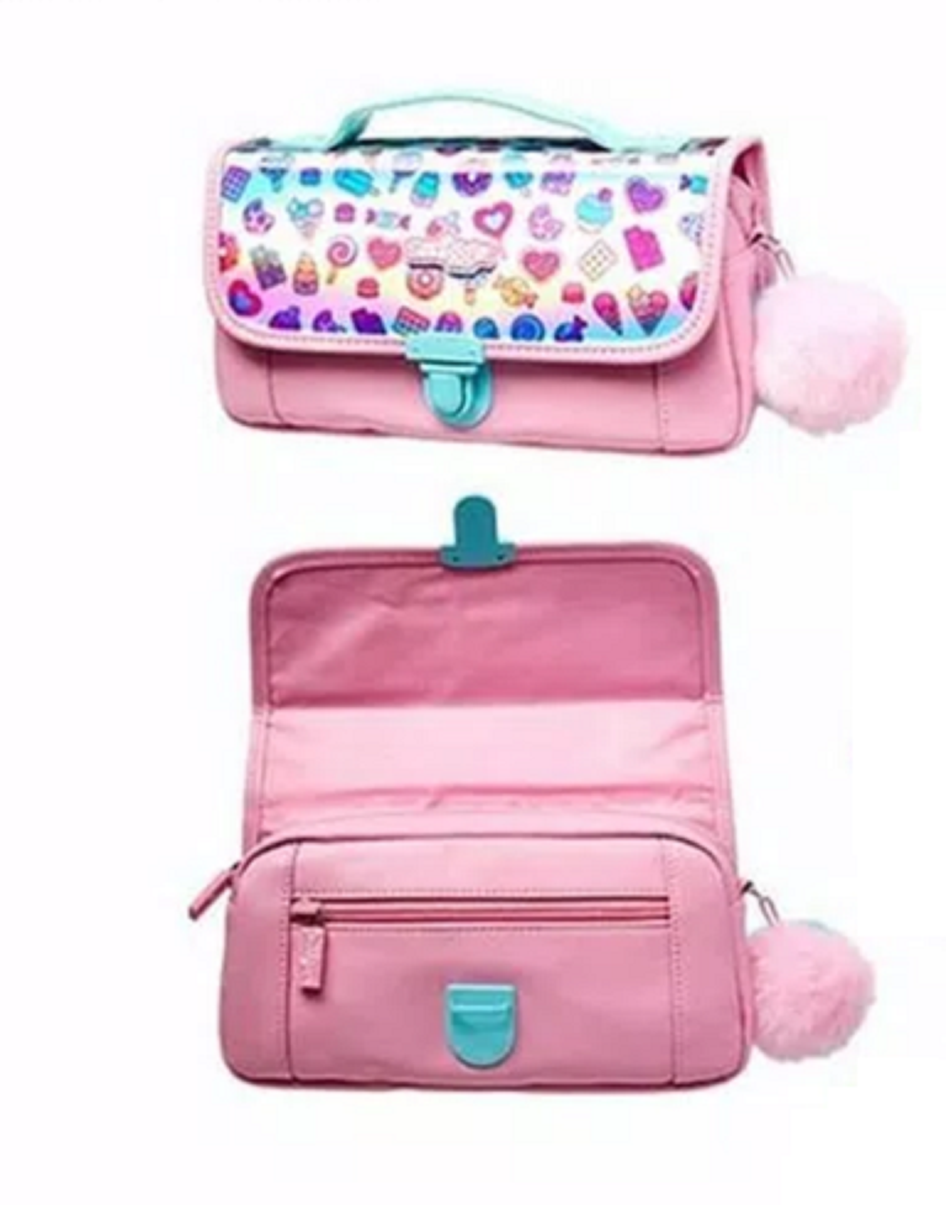 Smiggle Envy Handbag Pink Pencil case 