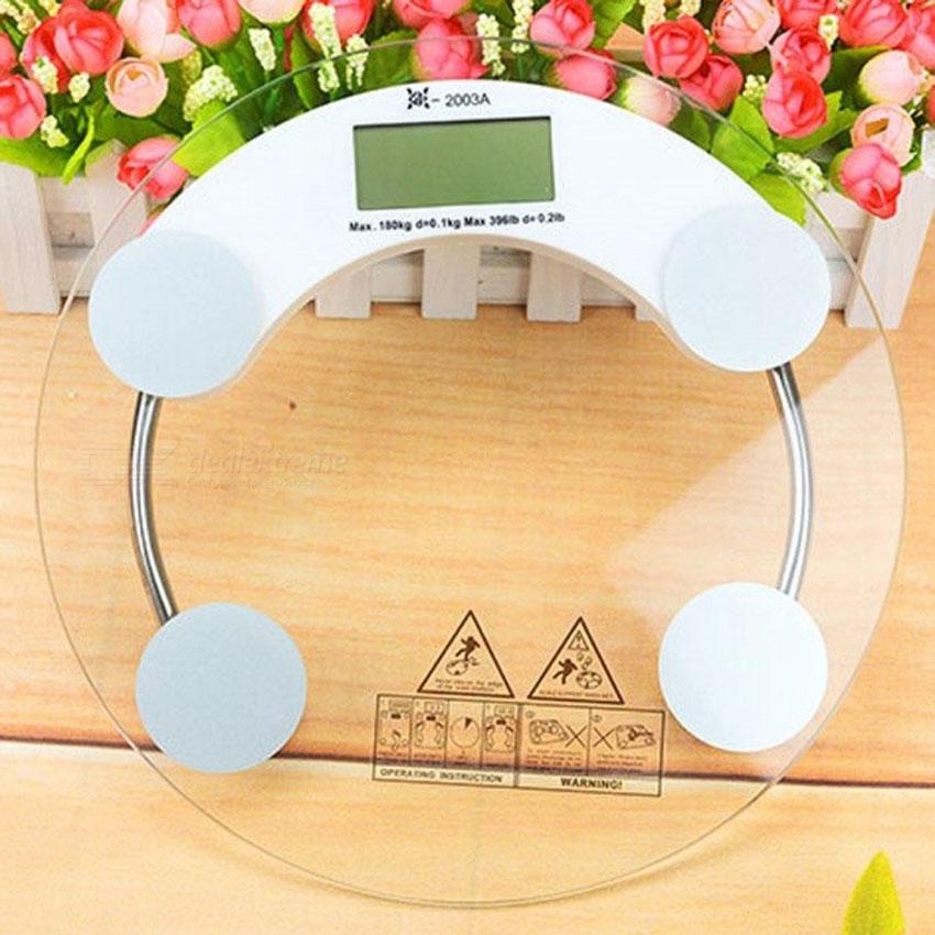 Timbangan Badan Kaca 33 Cm Digital Weight Scale 180 Kg Tempered Glass