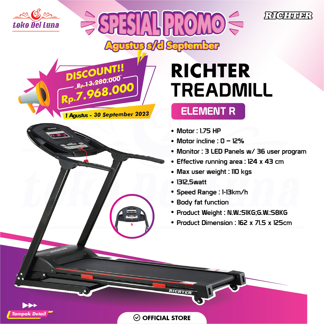 Richter treadmill best sale