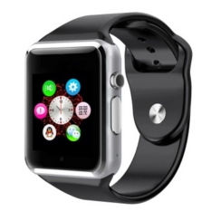 A1 Smartwatch 2016 A1 Smart Watch Bluetooth Smart Watch Tahan Air Smart Watch untuk IPhone Android Ponsel 1.54 Inch SIM Kartu (Hitam)
