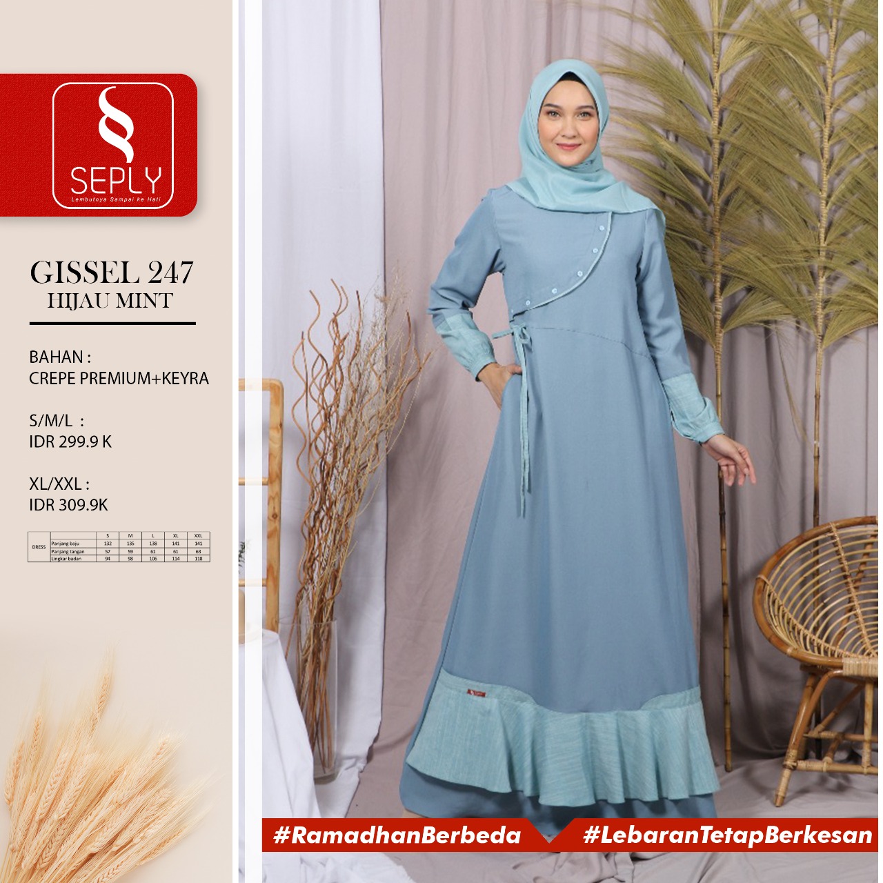 Gamis Seply Gissel 247 Membeli Jualan Online Baju Muslim Jumpsuit Dengan Harga Murah Lazada Indonesia