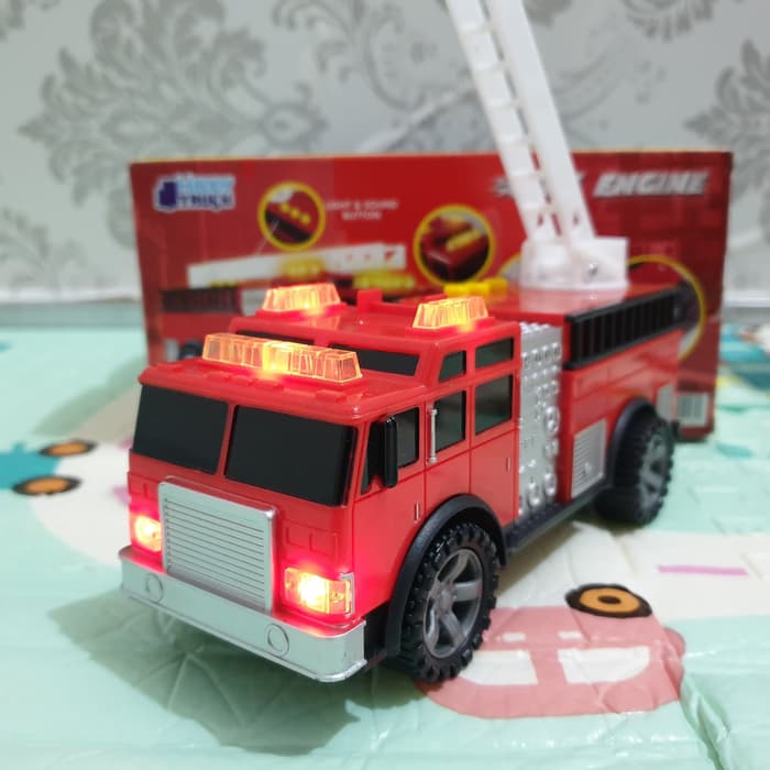 Menakjubkan Mainan Truk Pemadam Kebakaran Fire Truck Mobil Pemadam Suara Sirine Hemat Lazada Indonesia