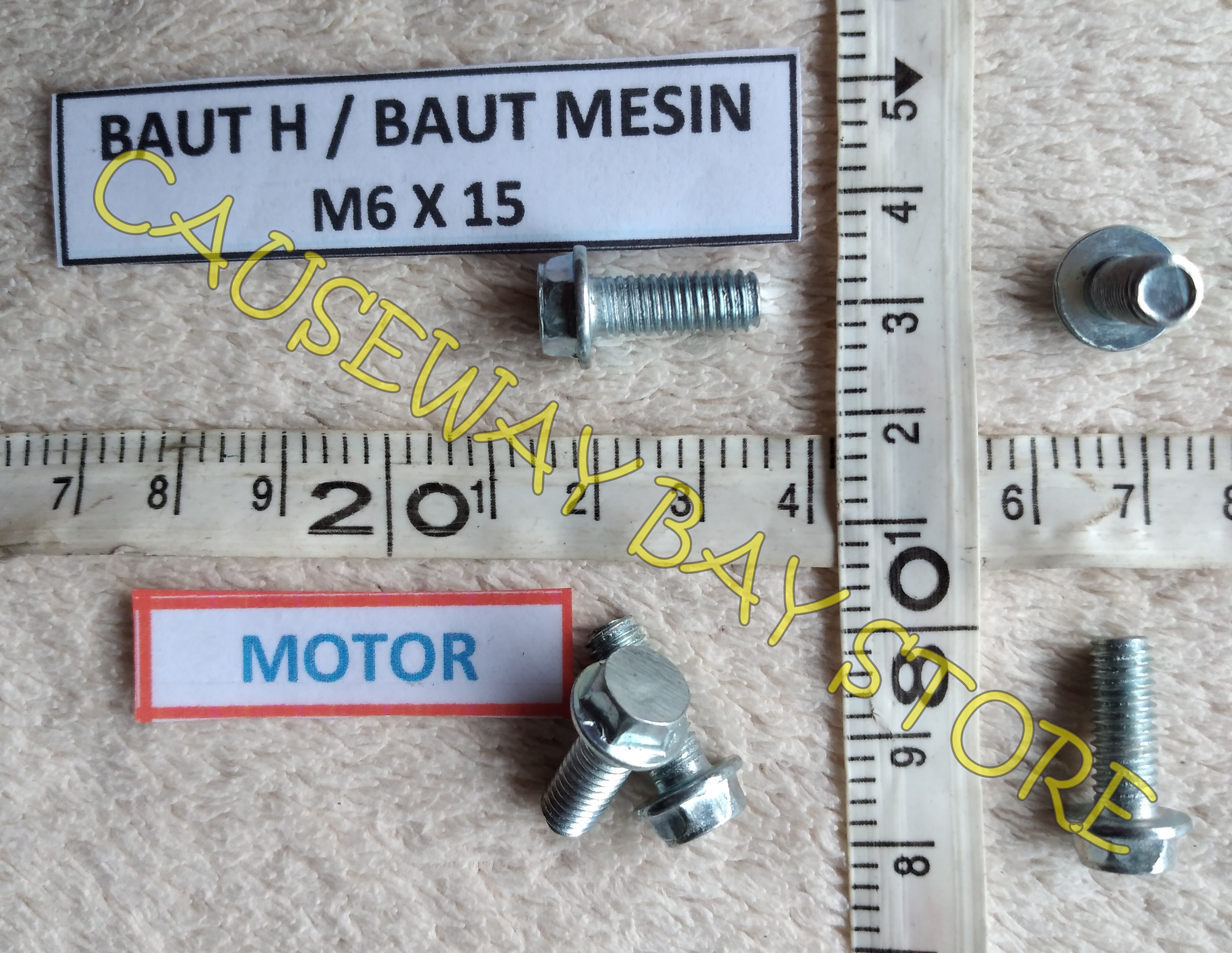 Baut Mesin Motor M6x15 Per 3pcs Lazada Indonesia