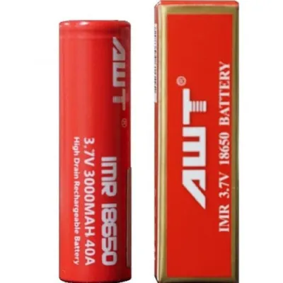Baterai Battery AWT IMR 18650 | 3000mah | 40A | High Drain Rechargeable Battery