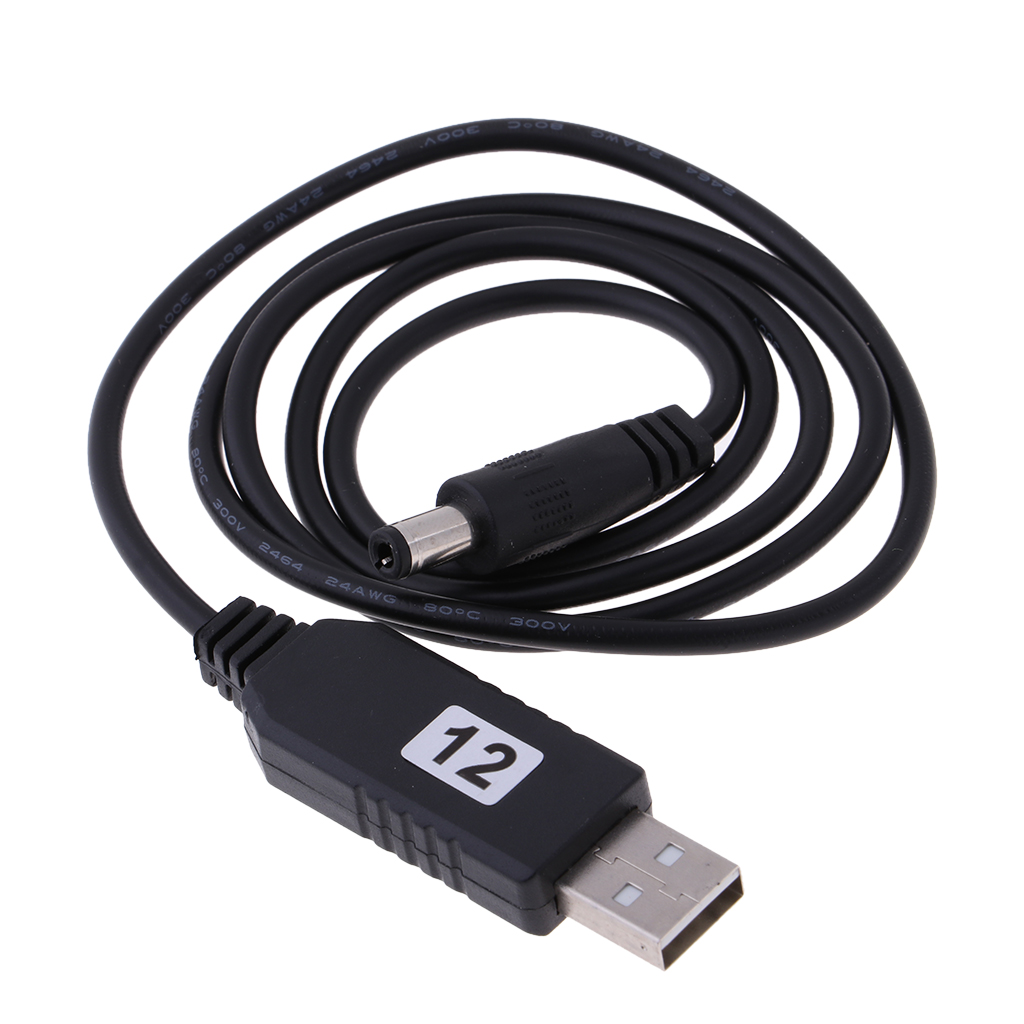 Baoblade DC 5V To DC 12V USB Voltage Step Up Converter Cable With DC Jack 5.5 X 2.1mm