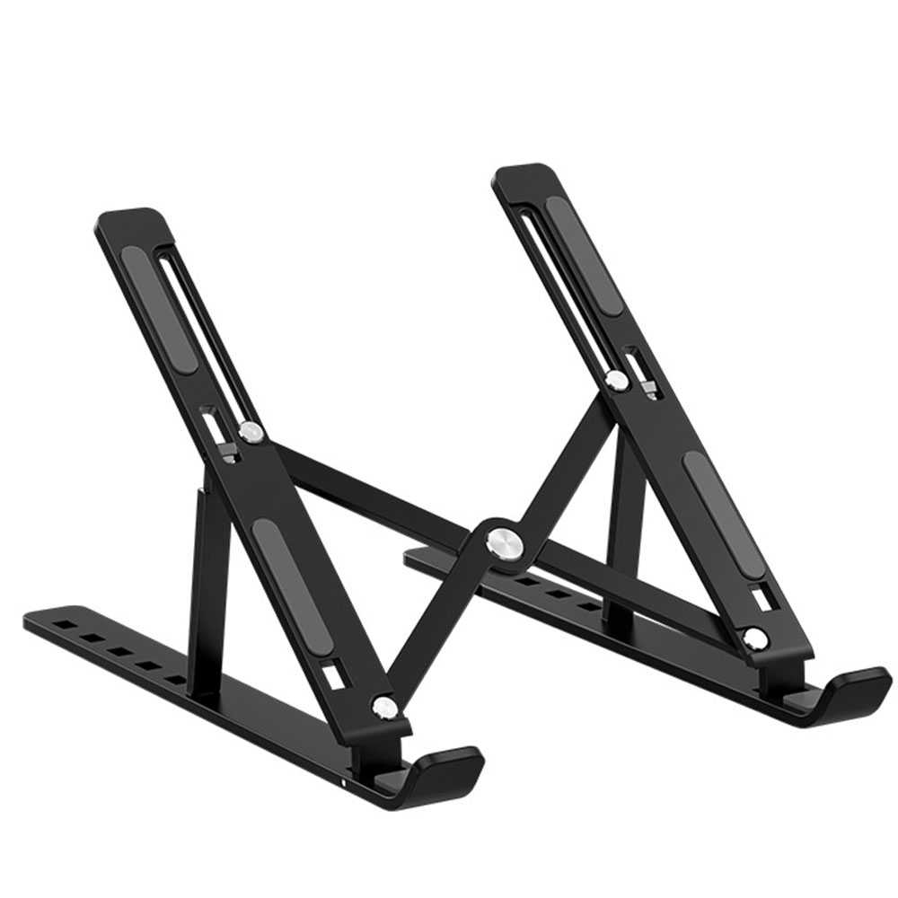 LAPTOP STAND PENYANGGA LAPTOP ALUMINIUM FOLDABLE ADJUSTABLE 6 HEIGHT ...